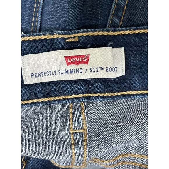 Levi's 512 Women's 14 Blue Jeans Denim Cotton Bootcut 5-Pockets Workwear Outdoor - Picture 9 of 11